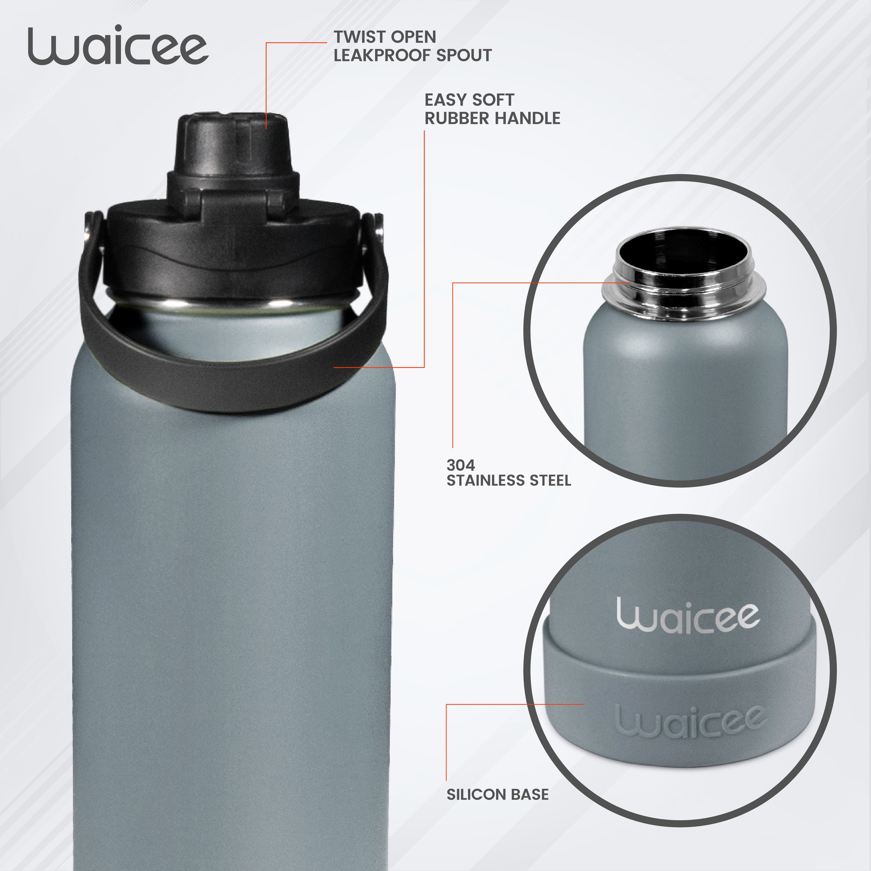 Gunmetal Gray – 21oz / 620ml